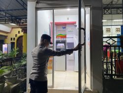 Personel Piket Polsek Sematu Jaya Laksanakan Patroli Obvit Atm Perbankan