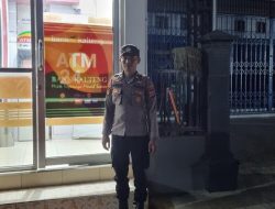 Personel Piket Polsek Sematu Jaya Laksanakan Patroli Obvit Atm Perbankan