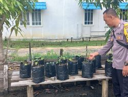 Mendukung ketahanan pangan, Bhabinkamtibmas Katingan Kuala cek lokasi pemanfaatan lahan warga