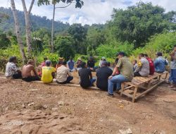Personil Polsek Delang Silaturahmi dan Sosialisasikan kepada Masyarakat tentang Penanggulangan Premanisme Berkedok Ormas