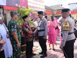 Kapolda Kalteng Disambut Hangat Unsur FKPD Barito Utara Saat Kunjungan Kerja ke Polres Barito Utara