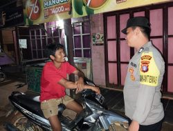 Jaga Kamtibmas, Polsek Tewang Sangalang Garing dan Pulau Malan Gencarkan Patroli Malam.