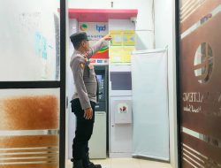 Piket Polsek Sematu Jaya Laksanakan Patroli Perbankan Atm