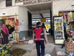 Satuan Samapta Patroli di Pasar Pagi hari Wilayah Hukum Polres Lamandau