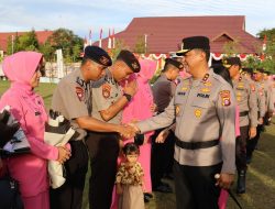 Kapolda Kalteng Pimpin Upacara Korp Raport, 630 Personel Naik Pangkat