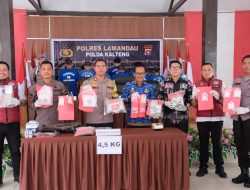 Polres Lamandau Gelar Press Release dan Pemusnahan Barang Bukti Narkotika
